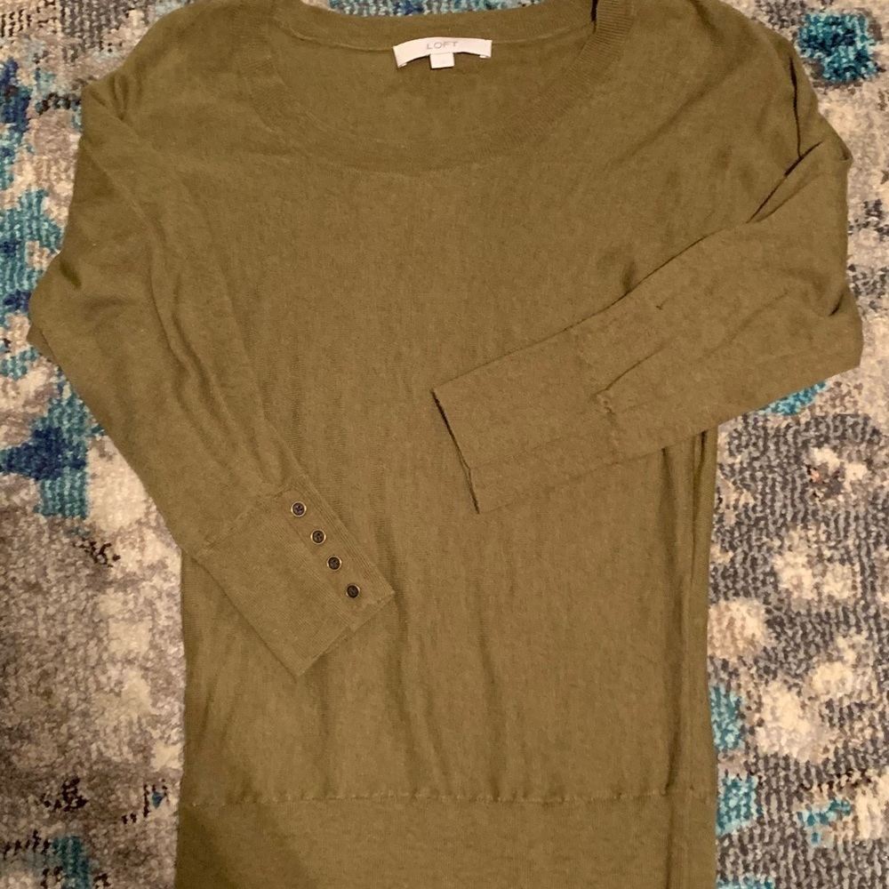 Womens 3/4 length loft shirt/thin sweater